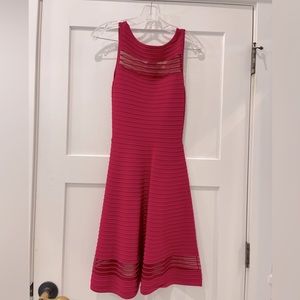 French Connection fit and flare fuchsia dress. XXS fits like XS. Worn once.